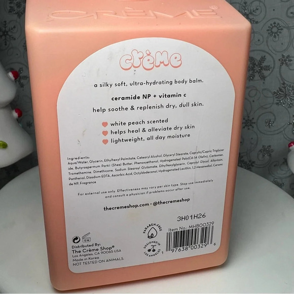 The Creme Shop White Peach Bliss Body Balm & Body Cleanser - Christmas - Picture 9 of 9